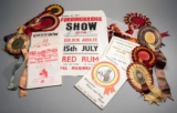 A group of six Red Rum public appearance rosettes, comprising: Beaconsfield