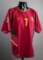 Luis Figo red Portugal No.7 jersey from the 2002 World Cup, short-sleeved,