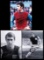 Trio of Geoff Hurst signed large photographs, 16 by 12in. 2 b&w the other c