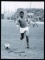 Eusebio signed large photograph, 16 by 12in. b&w in action for Benfica, sig