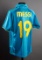 Lionel Messi signed Barcelona replica jersey, a turquoise No.19 away with 5