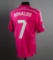 Cristiano Ronaldo signed Real Madrid replica jersey, a pink 2014-15 away si
