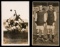 Two Burnley FC postcards, a double-portrait of Burnley footballers and sign