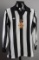 Black & white striped Newcastle United 1976 Football League Cup Final jerse