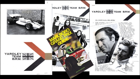 Peter Gethin-signed 1971 Italian Grand Prix report and Yardley B.R.M. press