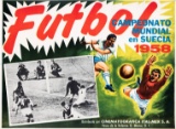 Mexican poster promoting a cinema screening of the1958 World Cup,  graphic