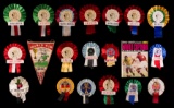 A collection of 17 1966 World Cup rosettes, comprising Argentina, Brazil, B