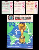 Three 1966 World Cup tickets for the matches played at Villa Park, in Group