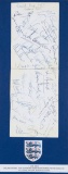 A full-set of 30 England 1966 World Cup autographs collected at the Lillesh