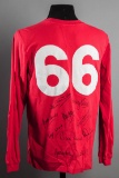 1966 World Cup England commemorative edition jersey signed by 10 of the win