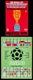 1970 World Cup tournament programme, green Spanish-language version; sold t