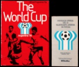 1978 World Cup tournament programme, sold together with the UK issue (2)