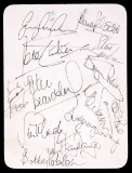 A signed tribute dinner invitation for the England 1990 World Cup football