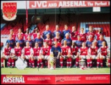 Arsenal poster signed by the 1997-98 Arsenal double-winning team, the team-