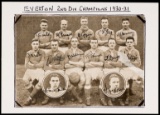 Fully-signed postcard of the Everton 2nd Division Championship team season