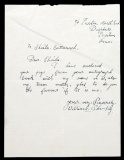 A manuscript letter featuring the full signature of Bill Shankly circa 1937