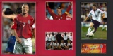 David Beckham & Wayne Rooney signed photographic framed displays, both feat
