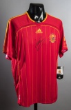 Fernando Torres signed Spain replica international jersey, signed in black