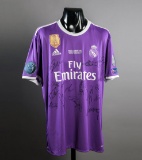 Team-signed replica of Cristiano Ronaldo's Real Madrid 2017 Champions Leagu