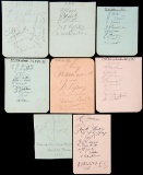 1930s football autographs, on pages removed from an album, teams comprising