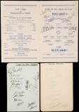 Football autographs collected by Bert ''Sailor'' Brown who played for Charl