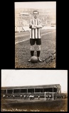 Two postcards featuring Sunderland AFC, the first a match-action issue for
