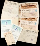 A group of eight Tottenham Hotspur FC banker's cheques dating from 1925, so