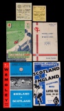 A post-war collection of England v Scotland international programmes and ti