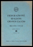 Italian Football Association Bulletin 15th May 1952 with pre-match coverage