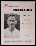 New Zealand v England (F.A. XI) international football programme played at