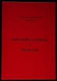 Hardback version of the Manchester United v Chelsea UEFA Champions League F