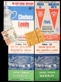 An unbroken run of F.A. Cup Final programmes 1954-1995, including all repla