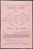 23 Dulwich Hamlet home programmes season 1943-44, including fixtures v Erit