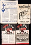 12 Manchester United programmes 1950s, including the rare 4-pager v Tottenh