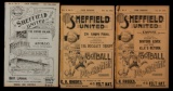 Six Sheffield United home programmes, v Bolton Wanderers 27th October 1900,