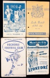 A collection of 100+ football programmes issued by northern & midlands club