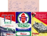 Rare Formula 1 driver autographs obtained at the 1950 Dundrod Tourist Troph