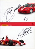Michael Schumacher, Rubens Barrichello, Jean Todt signed 2003 'La Ferrari'