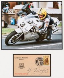 Joey Dunlop signed 1976 TT souvenir postal cover, produced by Castletown Ph