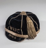 Wrexham Rugby Union Club representative cap 1908-09, dark blue