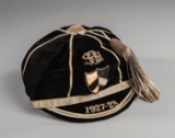St Barts Hospital representative rugby union cap 1927-28, the black cap nam
