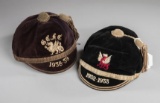 A pair of caps awarded for rugby union to Willie Jones who more famously pl