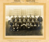 An official photograph of the Wales rugby team who beat Scotland 11-3 at Ca