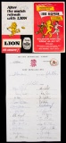 British & Irish Lions & England rugby autographs relating to tours to New Zealand,