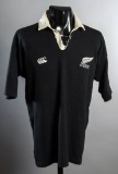 Stu Forster: a black New Zealand All Blacks No.9 shirt from the match v Eng