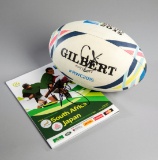 A Gilbert Rugby World Cup 2015 Match-XV official match ball signed by Eddie