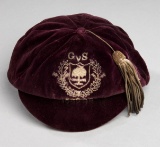 Glasgow v Sheffield representative football cap 1898-99, the purple cap wit