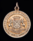 15ct. gold Western League Division 1 champion's medal presented to W.I. Lee