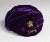 Jesse Pennington purple England v Scotland international cap 1908  This mat