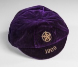 Jesse Pennington purple England v Scotland international cap 1909  This mat